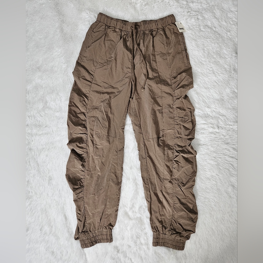 Free People Movement Ruched Joggers Brown